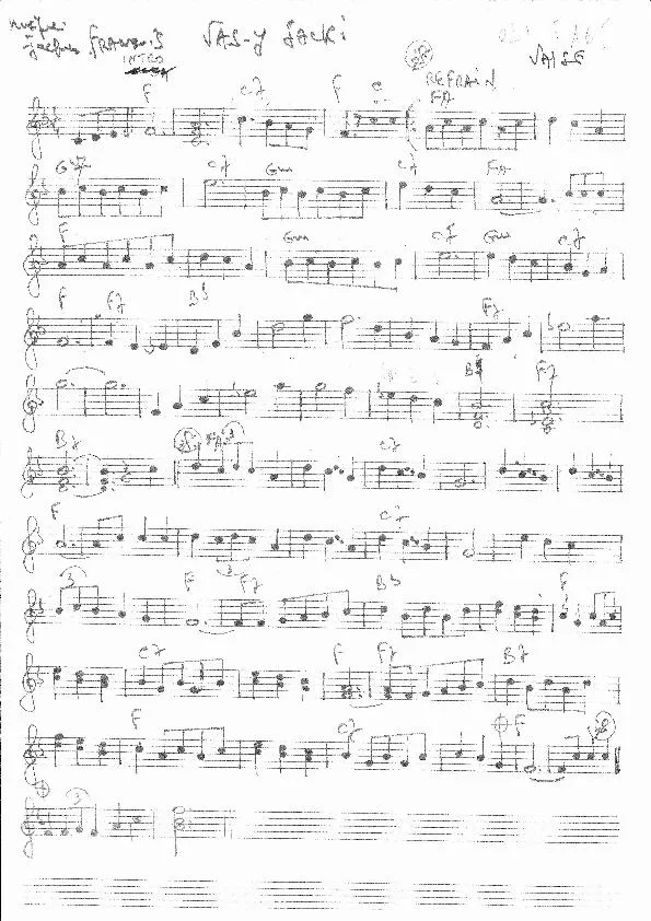 télécharger la partition d'accordéon Vas-y Jacki (Valse) (Partition Manuscrite) au format PDF