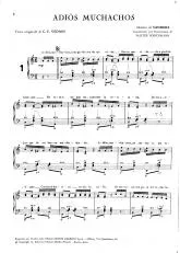 télécharger la partition d'accordéon Adios Muchachos (Arrangement : Walter Pörschmann) (Tango) au format PDF