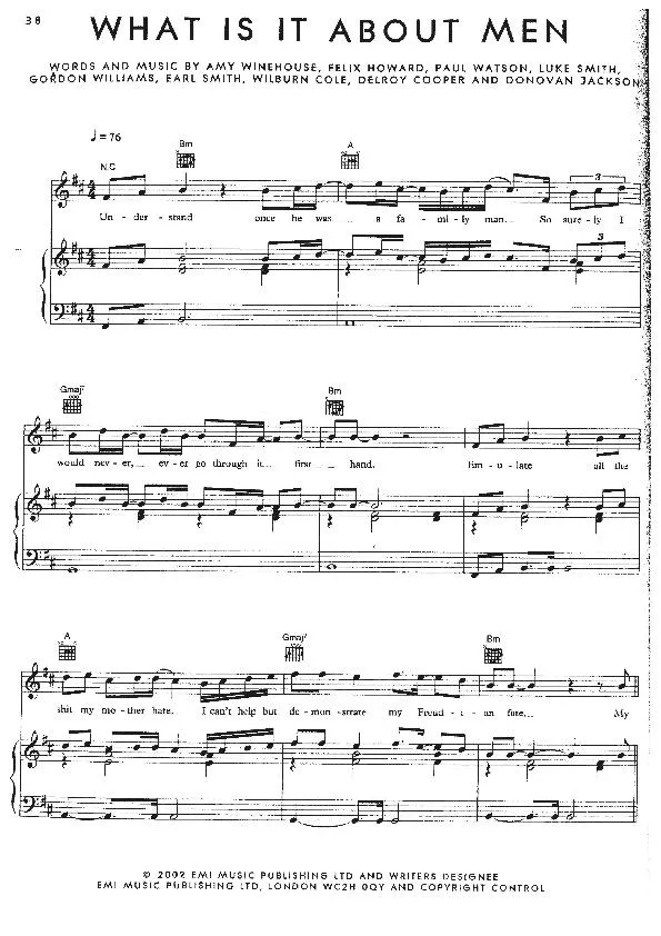 télécharger la partition d'accordéon Chant : Amy Winehouse (7 Titres) au format PDF