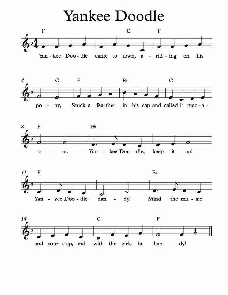 télécharger la partition d'accordéon Yankee Doodle (Hymne de l'État du Connecticut) (Marche) au format PDF