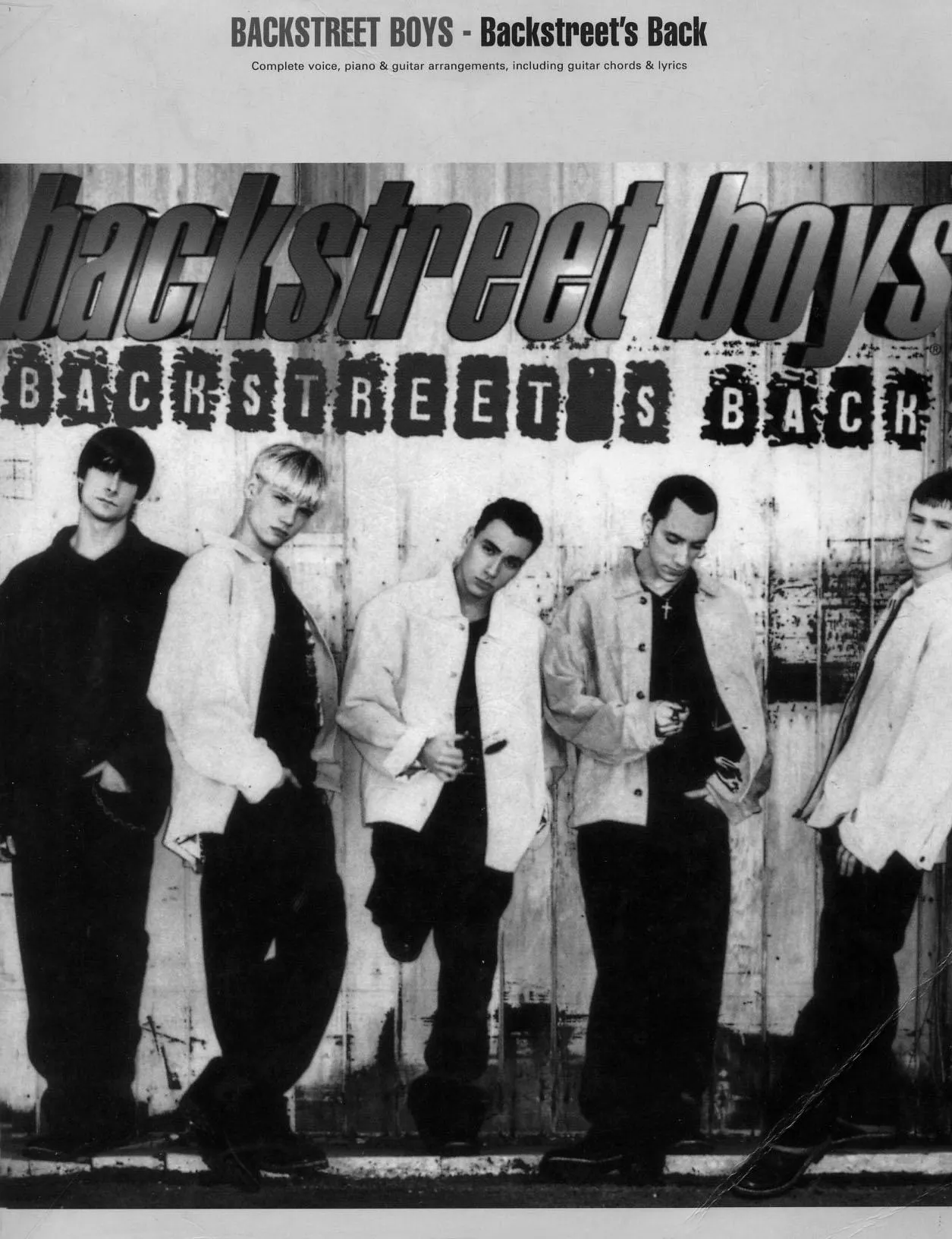 télécharger la partition d'accordéon Backstreet's Back : Songbook / complete Voice / Piano / Guitar (10 Titres) au format PDF