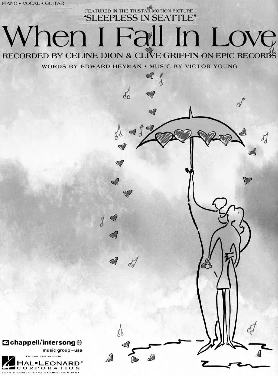 télécharger la partition d'accordéon When I fall in love (Du Film : Sleepless in Seattle) (Chant : Céline Dion & Clive Griffin) (Slow) au format PDF