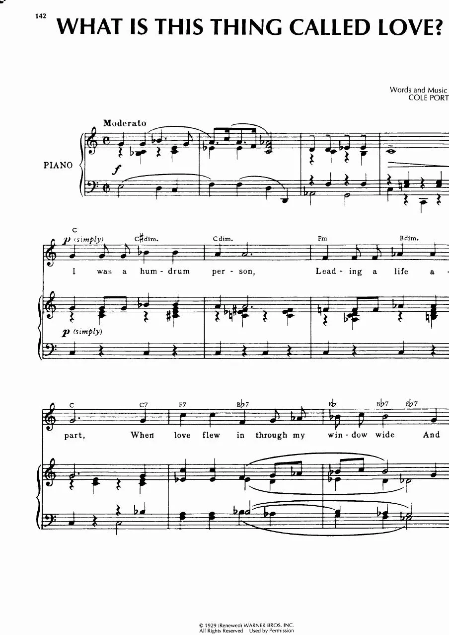 télécharger la partition d'accordéon What is this thing called love (Slow Fox-Trot) au format PDF