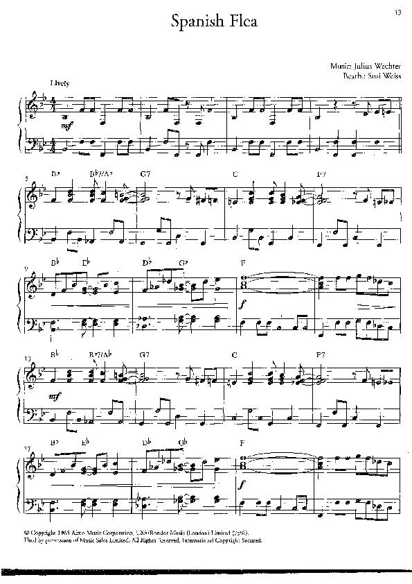 télécharger la partition d'accordéon Spanish flea (Arrangement : Susi Weiss) (Bossa) au format PDF