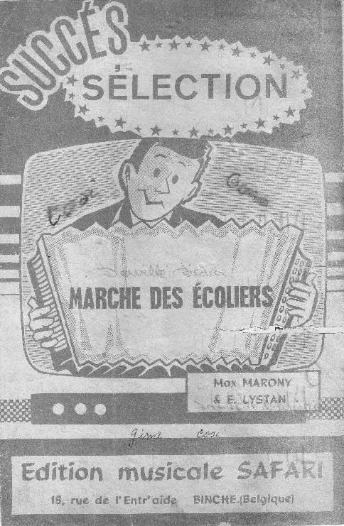 télécharger la partition d'accordéon Marche des Ecoliers au format PDF