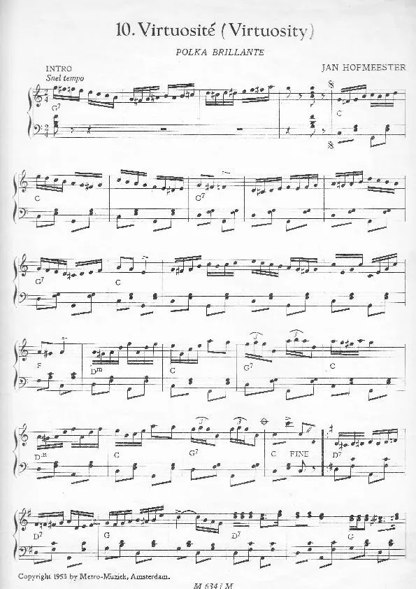 télécharger la partition d'accordéon Virtuosité (Virtuosity) (Polka Brillante) au format PDF