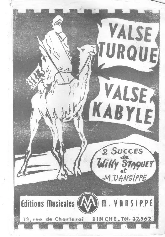 télécharger la partition d'accordéon Valse Marocaine (Arrangement : Marcel Vansippe) + Valse Turque au format PDF