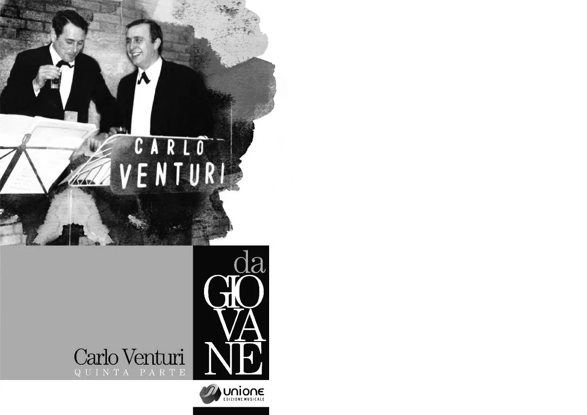 télécharger la partition d'accordéon Carlo Venturi Quinta parte da Giovane (16 Titres) au format PDF