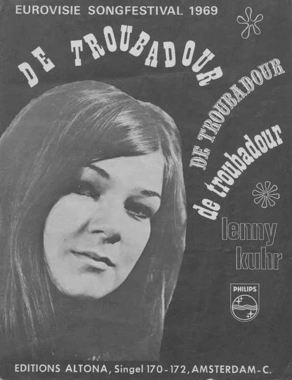 télécharger la partition d'accordéon De Troubadour (Eurovision 1969) au format PDF