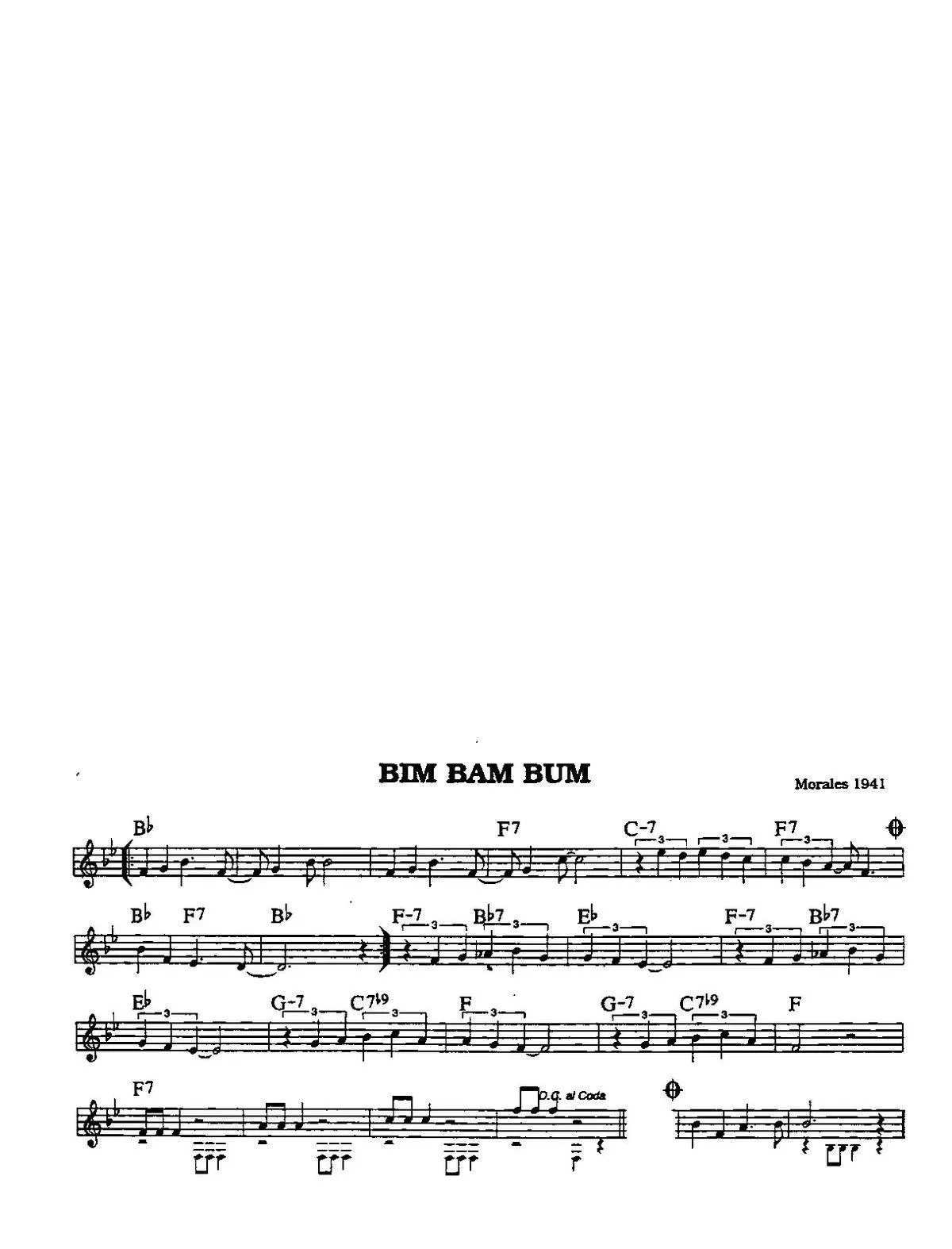 télécharger la partition d'accordéon Bim bam bum (Mambo Guaracha) au format PDF