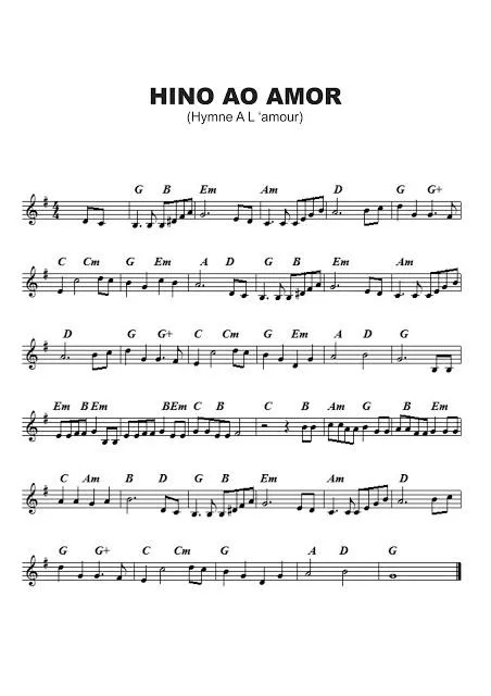 télécharger la partition d'accordéon Hino ao amor (Hymne à l'amour) (Chant : Dalva de Oliveira / Edith Piaf) (Slow) au format PDF