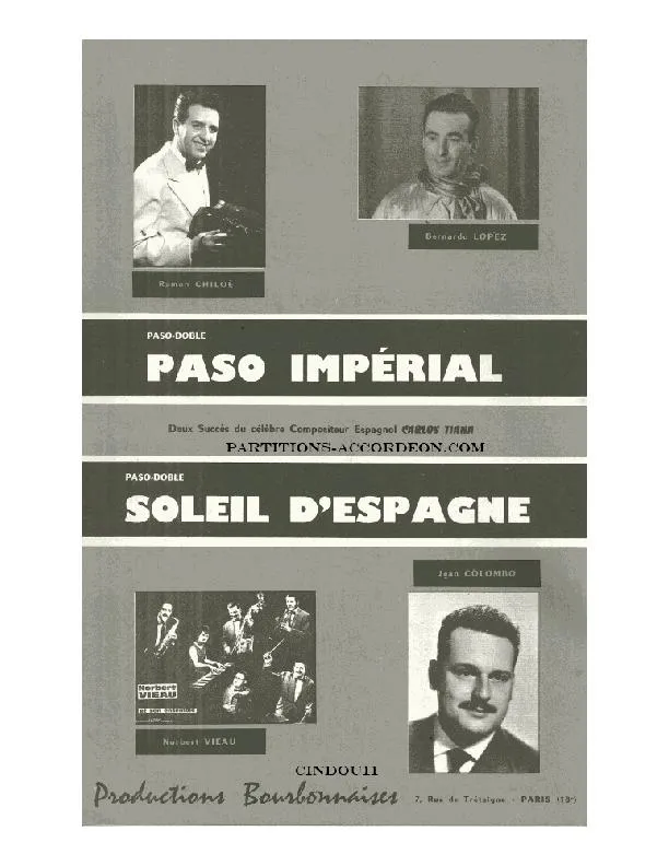 télécharger la partition d'accordéon Paso Impérial (Orchestration) au format PDF