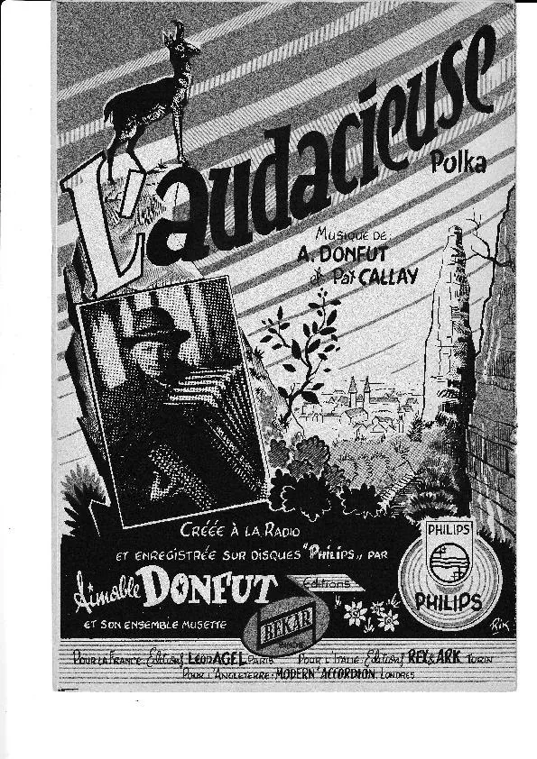 télécharger la partition d'accordéon L'Audacieuse (Polka) au format PDF