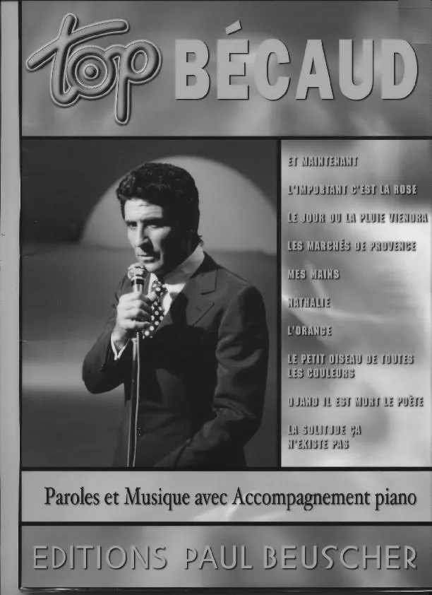 télécharger la partition d'accordéon Top Bécaud (10 Titres) au format PDF