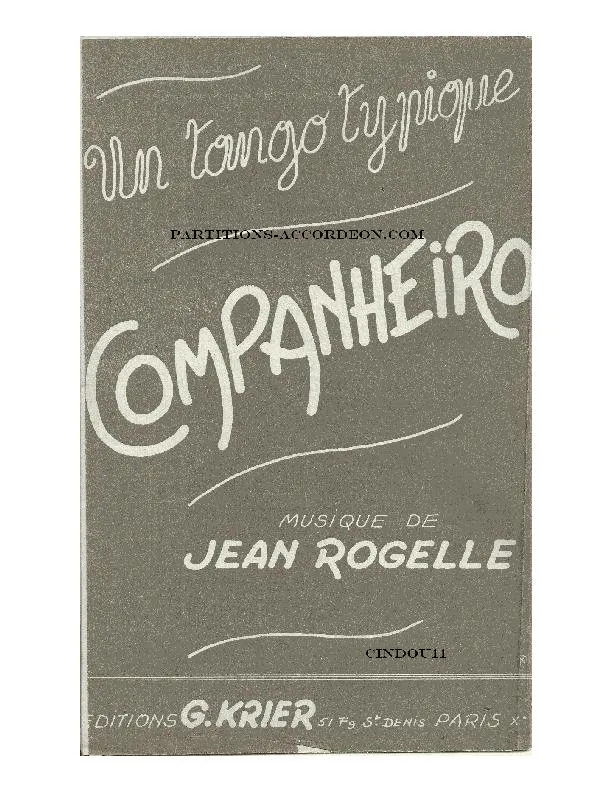 télécharger la partition d'accordéon Companheiro (Orchestration) (Tango) au format PDF