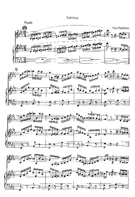 télécharger la partition d'accordéon Samba (Duo d'Accordéons) au format PDF