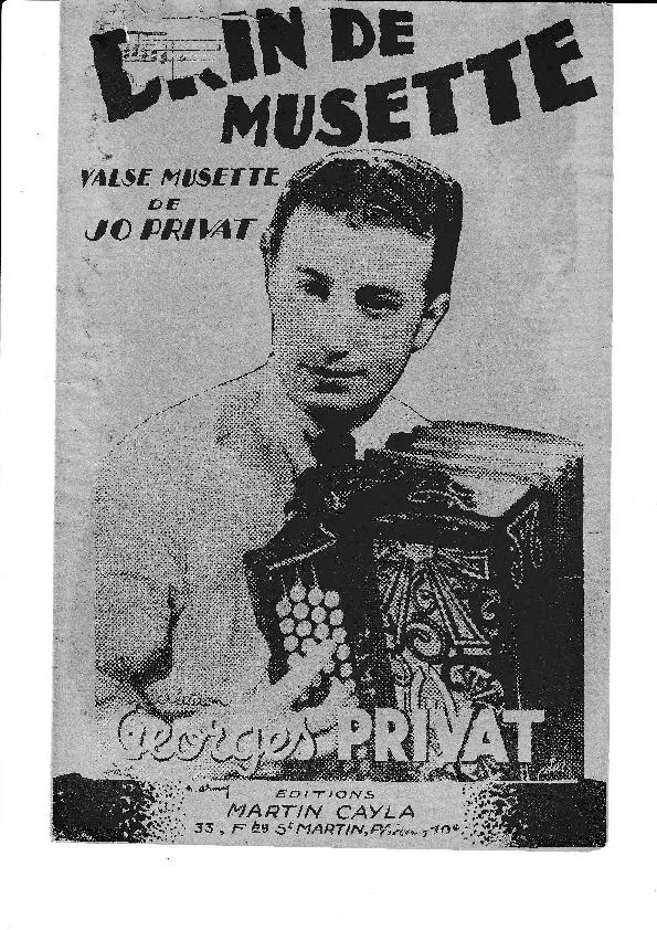 télécharger la partition d'accordéon Brin de Musette (Valse Musette) au format PDF