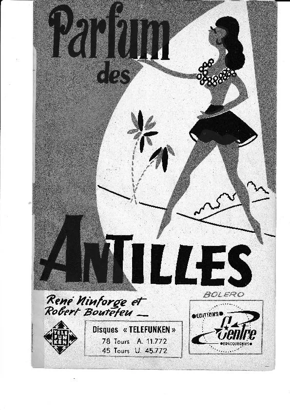 télécharger la partition d'accordéon Parfum des Antilles  au format PDF