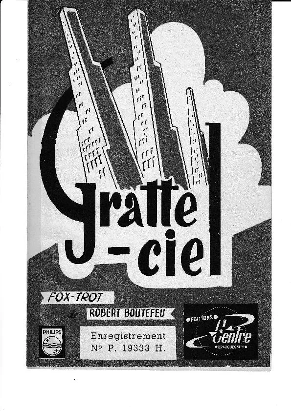télécharger la partition d'accordéon Gratte Ciel (Orchestration) (Fox Trot) au format PDF
