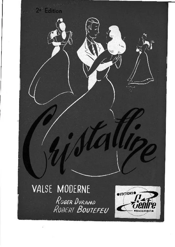 télécharger la partition d'accordéon Cristalline (Orchestration Complète) (Valse Moderne) au format PDF