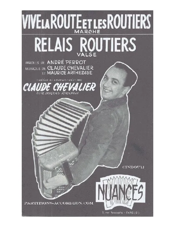 télécharger la partition d'accordéon Relais Routier (Orchestration Complète) (Valse) au format PDF