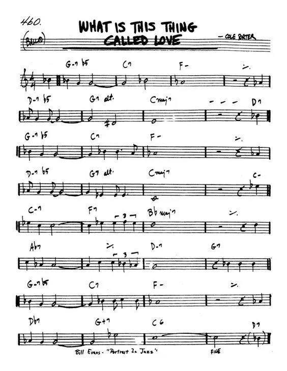 télécharger la partition d'accordéon What is this thing called love (Interprète : Bill Evans) (Slow Fox-Trot) au format PDF