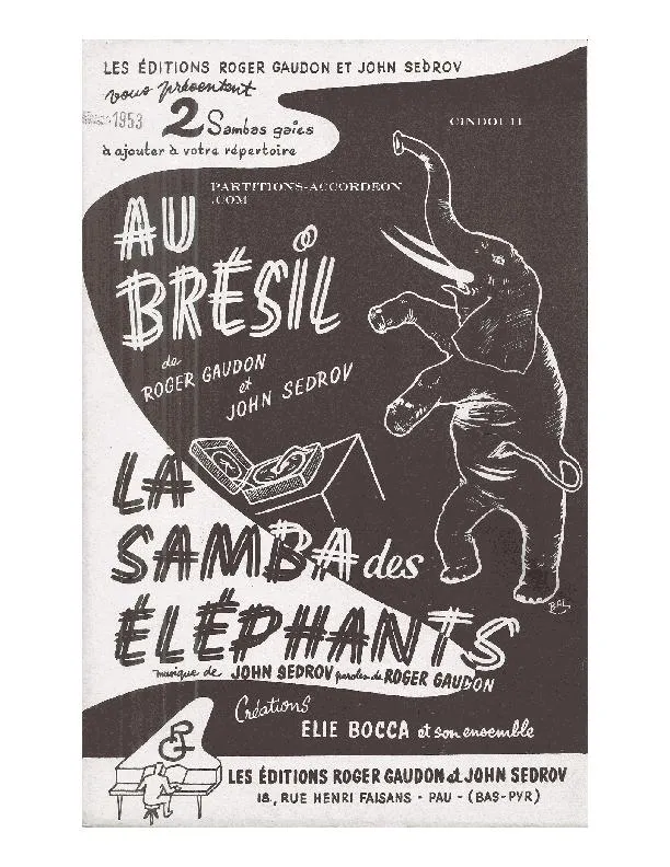 télécharger la partition d'accordéon Au Brésil (Créée par : Elie Bocca et Son Orchestre) (Orchestration) (Samba) au format PDF