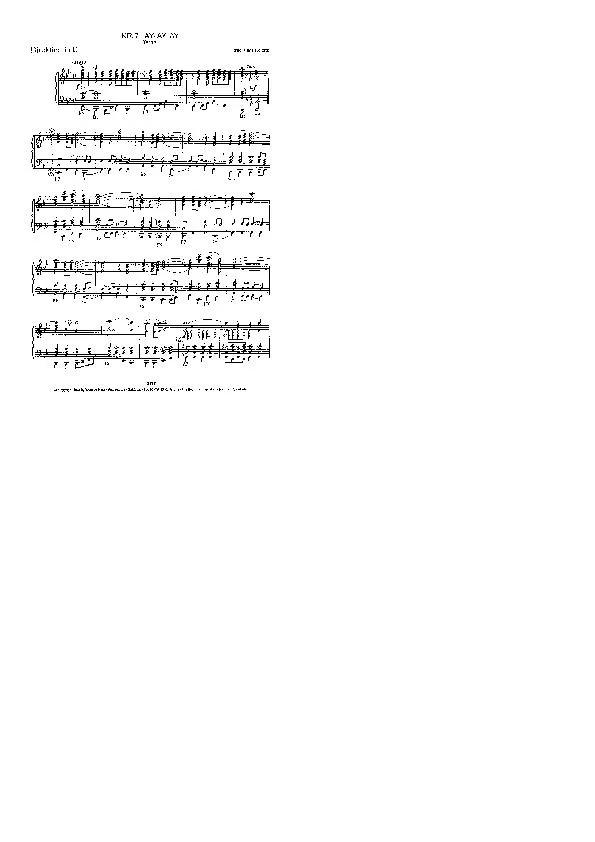 télécharger la partition d'accordéon Ay Ay Ay (Arrangement : Hans Kolditz) (Tango) au format PDF