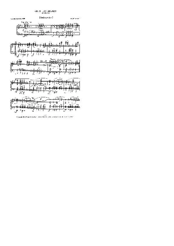 télécharger la partition d'accordéon Les heures (De l'Opéra : La Gioconda) (Arrangement : Hans Kolditz) (Cha Cha) au format PDF