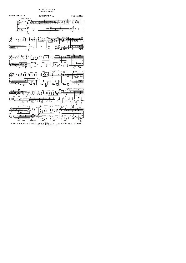 télécharger la partition d'accordéon Malaga (Arrangement : Hans Kolditz) (Paso Doble) au format PDF