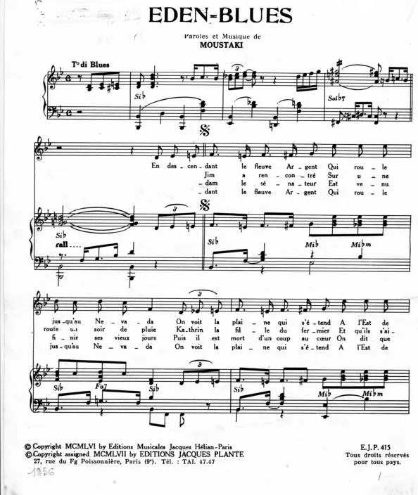 télécharger la partition d'accordéon Eden Blues au format PDF