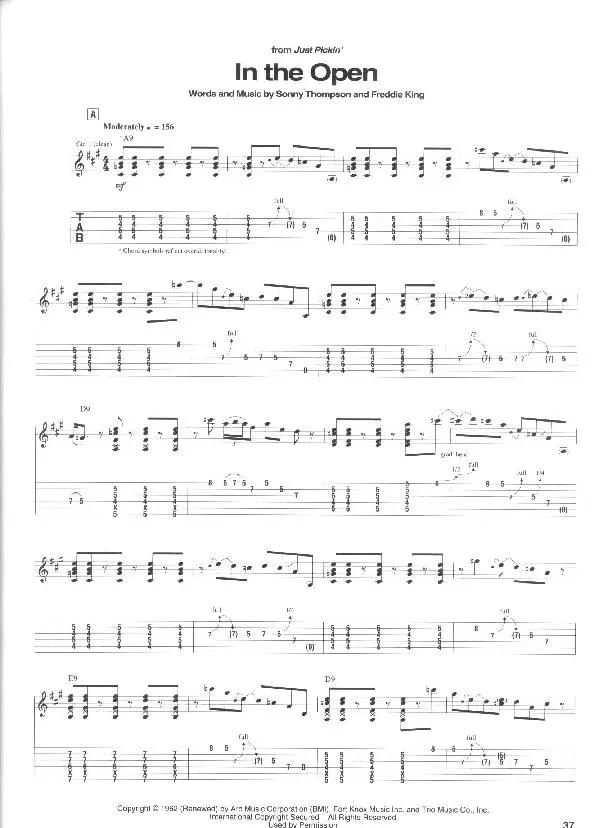 télécharger la partition d'accordéon In the open (Swing Instrumental) au format PDF