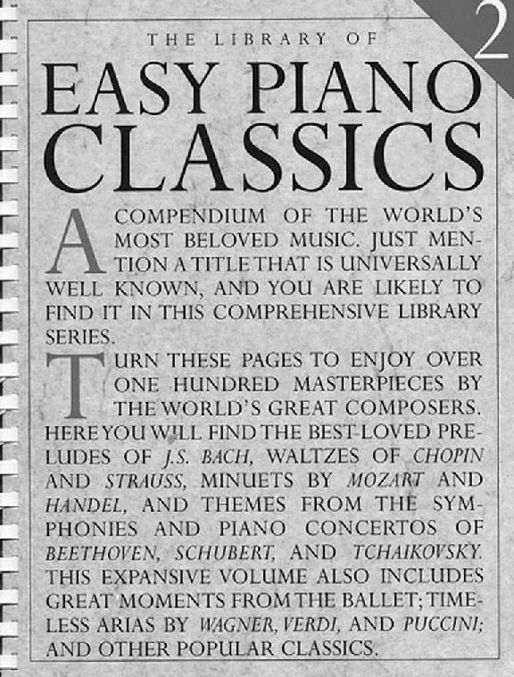 télécharger la partition d'accordéon The Library of Easy Piano Classics (Volume 2) au format PDF