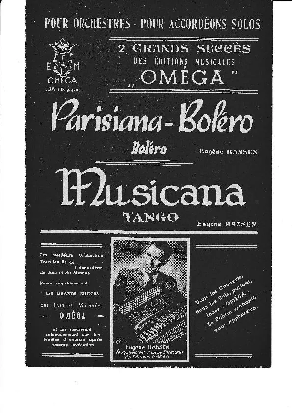 télécharger la partition d'accordéon Musicana (Tango) au format PDF