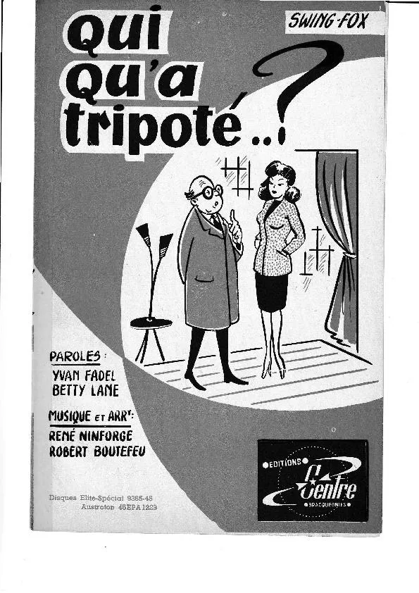 télécharger la partition d'accordéon Qui qu'a tripoté (Orchestration) (Swing Fox / Fox Humoristique) au format PDF