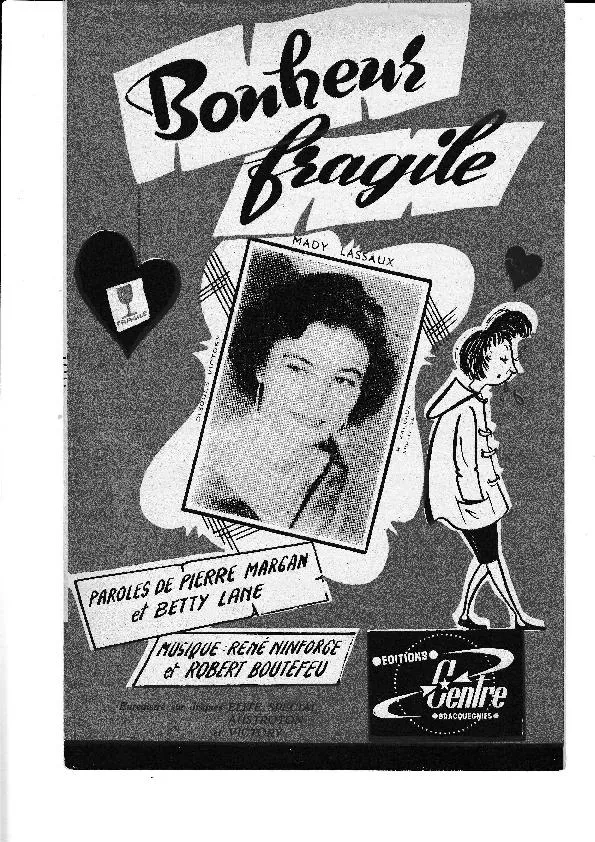 télécharger la partition d'accordéon Bonheur Fragile (Orchestration) (Tango Chanté) au format PDF