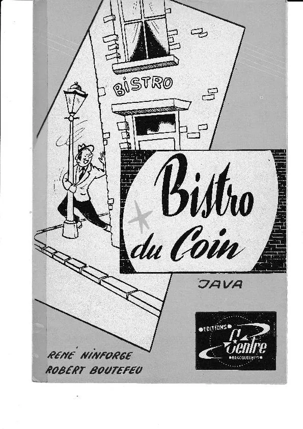 télécharger la partition d'accordéon Bistrot du coin au format PDF