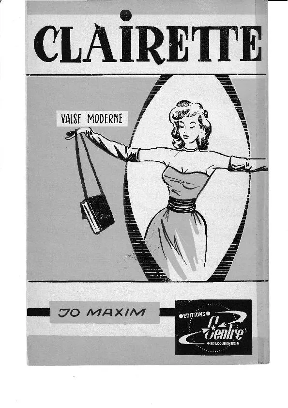 télécharger la partition d'accordéon Clairette (Valse Moderne) au format PDF