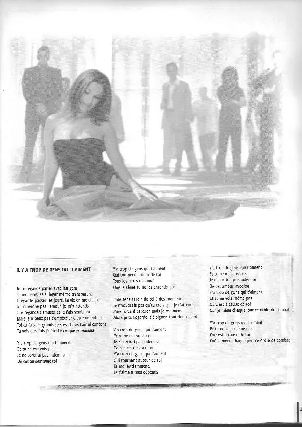 télécharger la partition d'accordéon Il y a trop de gens qui t'aiment (Chant : Hélène Ségara) (Slow) au format PDF