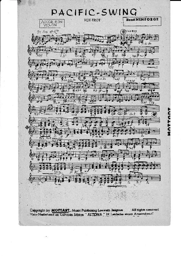télécharger la partition d'accordéon Pacific Swing (Fox Trot) au format PDF