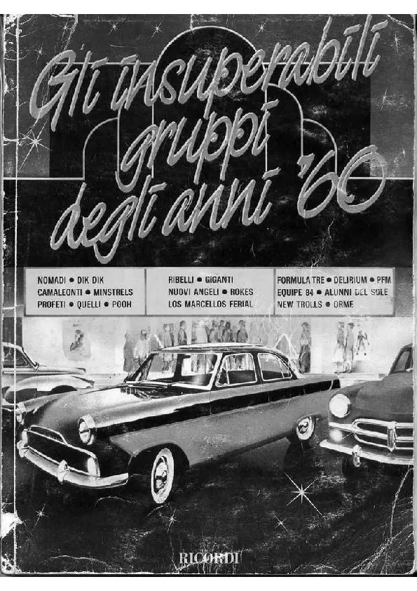 télécharger la partition d'accordéon Gli Insuperabili Gruppi Anni 60 (63 Titres) au format PDF