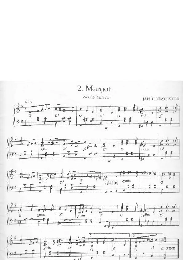 télécharger la partition d'accordéon Margot (Valse Lente) au format PDF