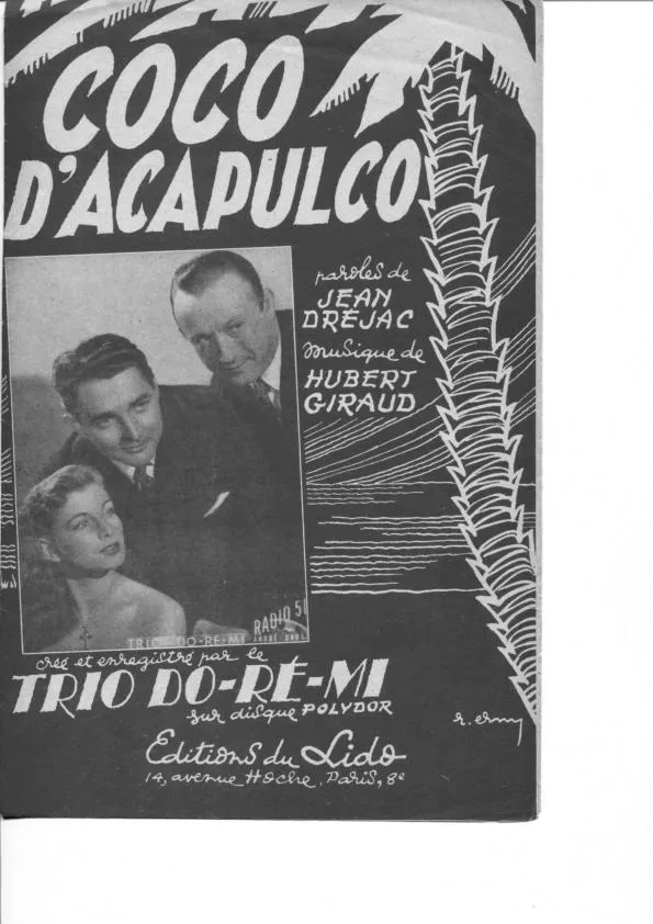télécharger la partition d'accordéon Coco d'Acapulco (Créé et Enregistré par le Trio : Do Ré Mi) (Mambo) au format PDF