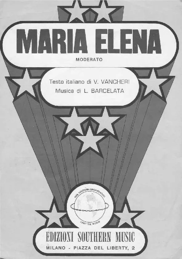 télécharger la partition d'accordéon Maria Elena au format PDF