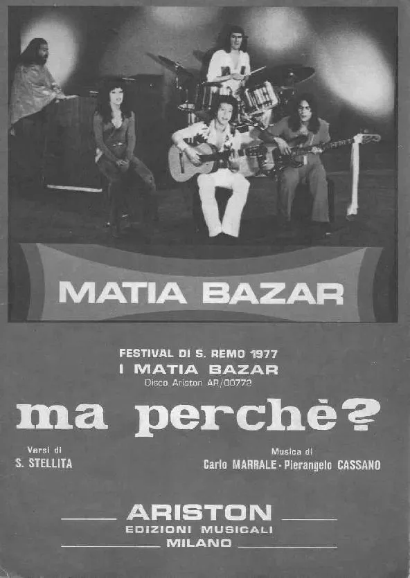 télécharger la partition d'accordéon Ma Perchè (Chant : Matia Bazar) au format PDF
