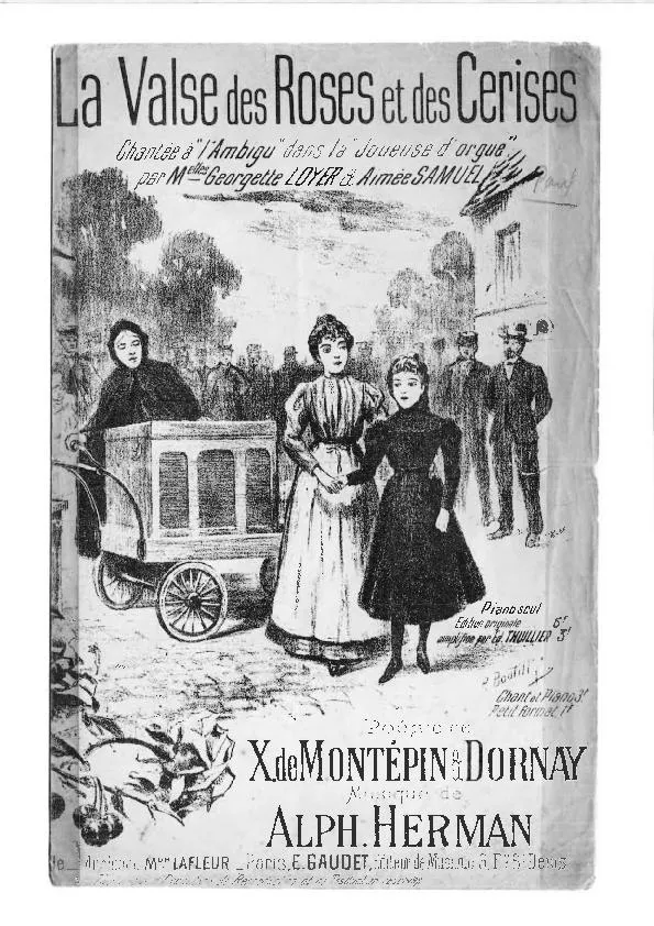 télécharger la partition d'accordéon La valse des roses et des cerises (Chant : Georgette Loyer et Aimée Samuel) (Dans : La joueuse d'orgue) (Valse) au format PDF