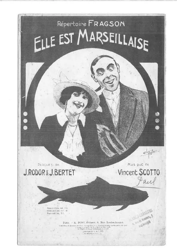 télécharger la partition d'accordéon Elle est Marseillaise (Répertoire : Fragson) (Valse) au format PDF