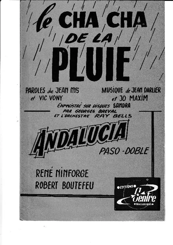télécharger la partition d'accordéon Andalucia (Orchestration) (Paso Doble) au format PDF