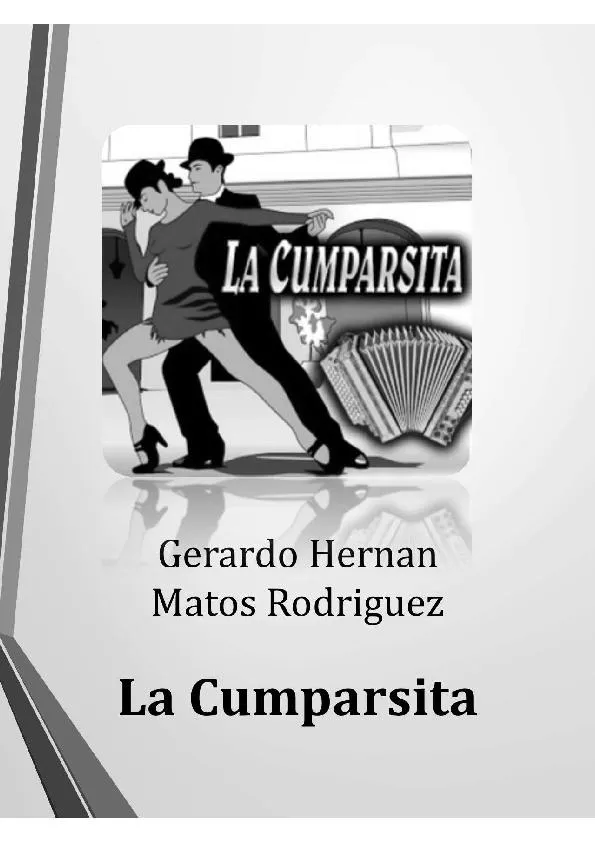 télécharger la partition d'accordéon La Cumparsita (Tango) au format PDF