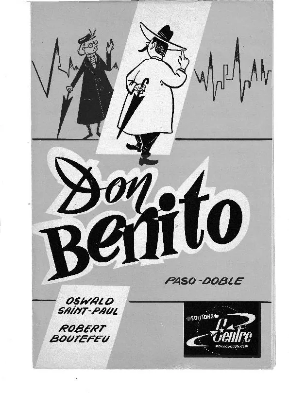 télécharger la partition d'accordéon Don Benito (Orchestration) (Paso Doble) au format PDF